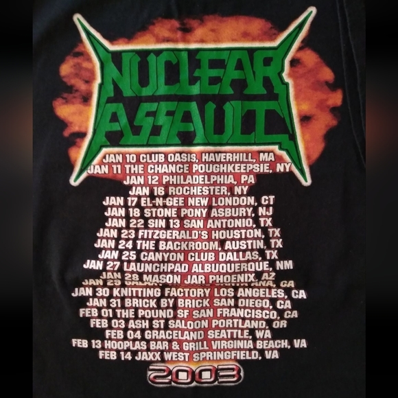 Nuclear Assault Alive Again Tour Shirt - Picture 2 of 4